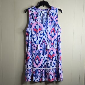 Women's  Sleeveless Patterned Dress Crown & Ivy Small